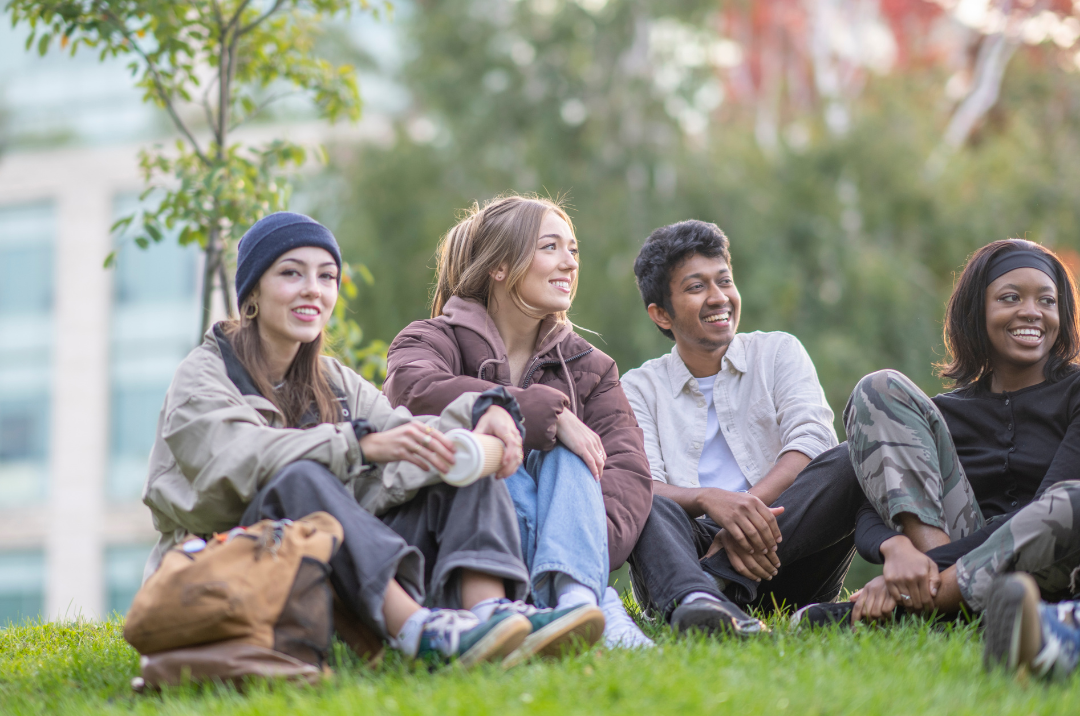 Young adults on campus
